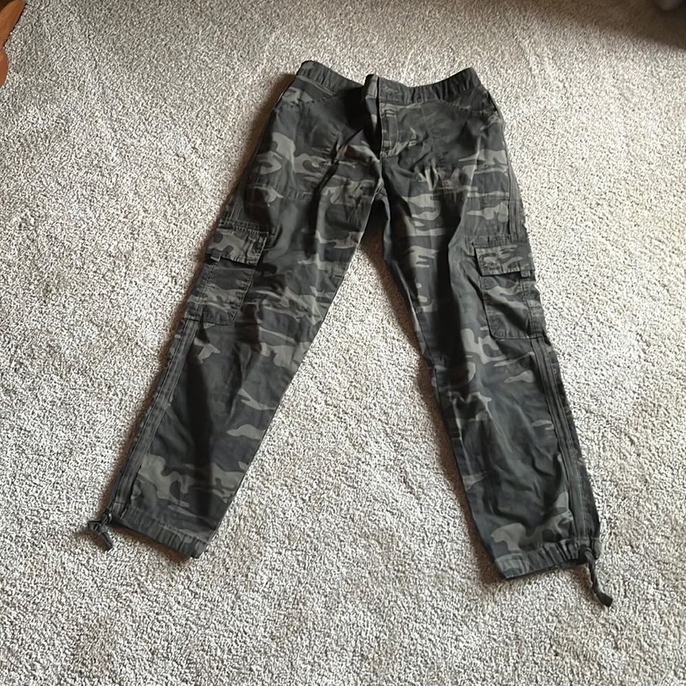 Sanctuary draw string camo utility joggers